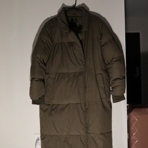 VERY WARM LONG WINTER JACKET-Timeless Olive Green Puffer Coat - Size FROM S-L